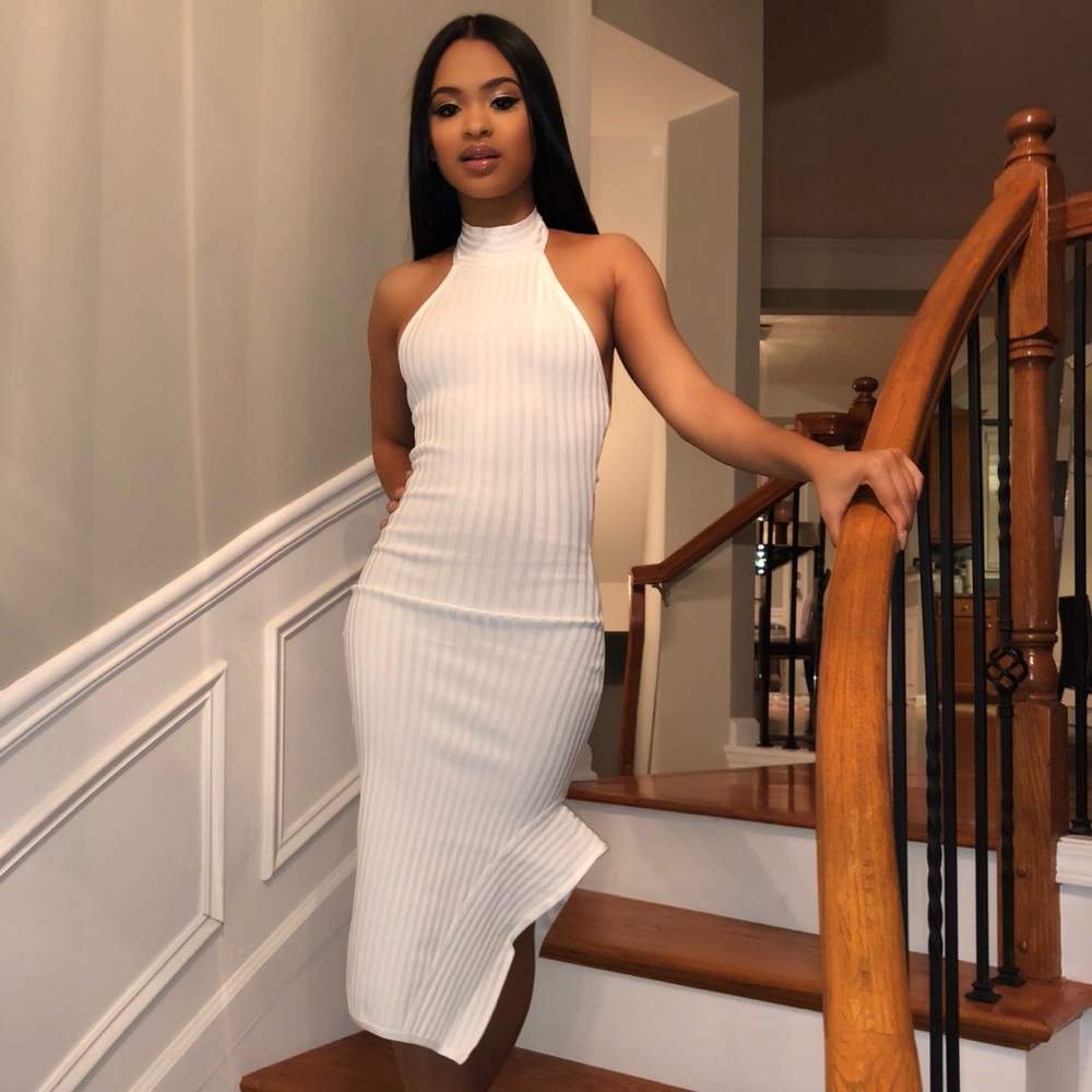 white dress